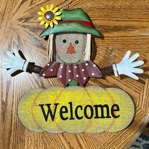 Scarecrow door hanger
